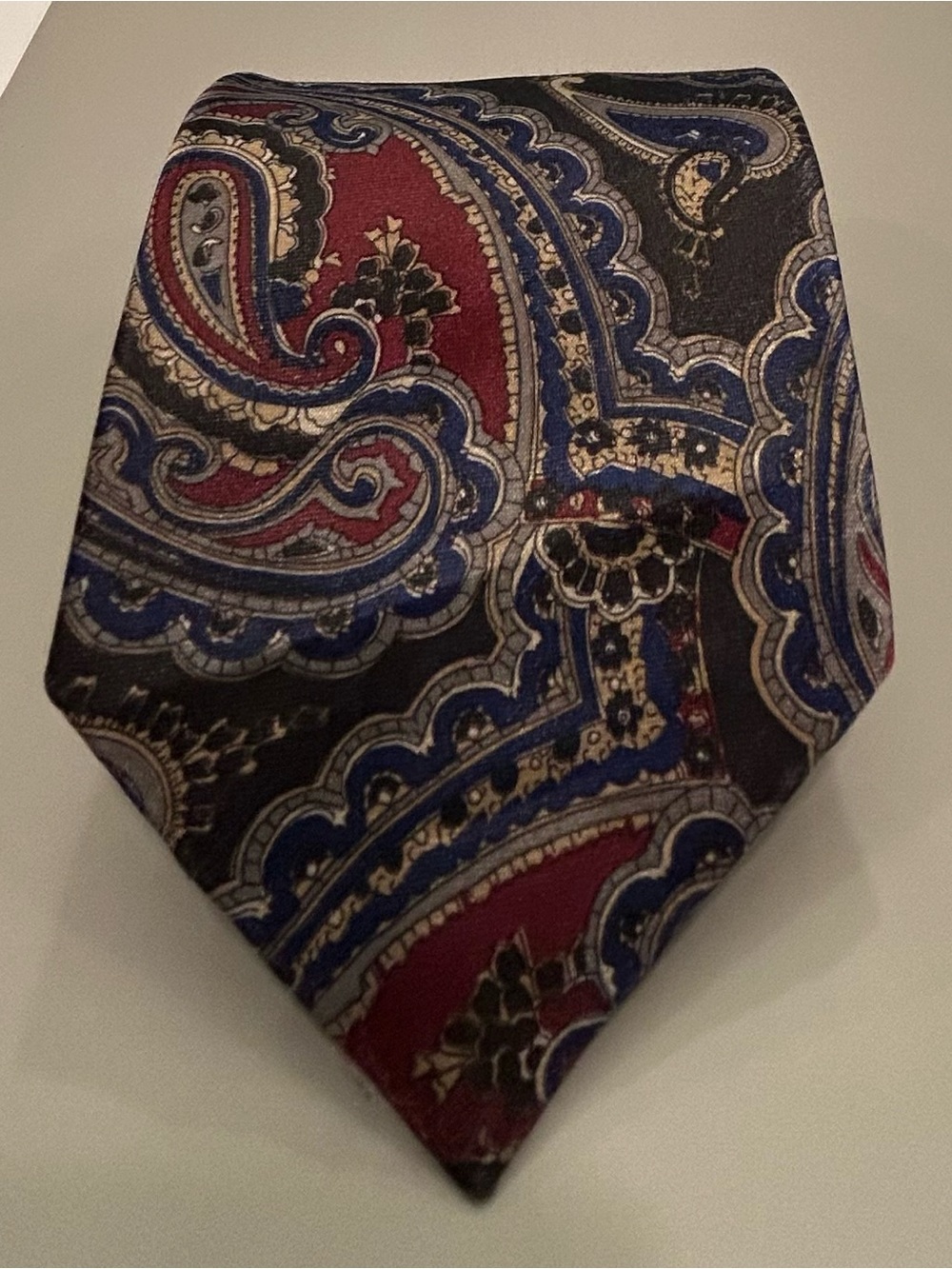 Vintage 90’s KETCH Paisley Pattern Men's Tie USA Made 100% Polyester
